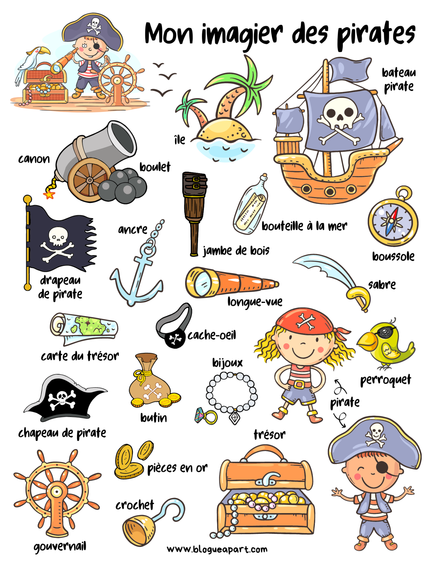 18 bricolages et créations thème pirates pour les enfants
